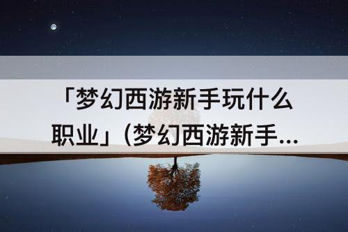 「梦幻西游新手玩什么职业」(梦幻西游新手玩什么职业游戏体验好)