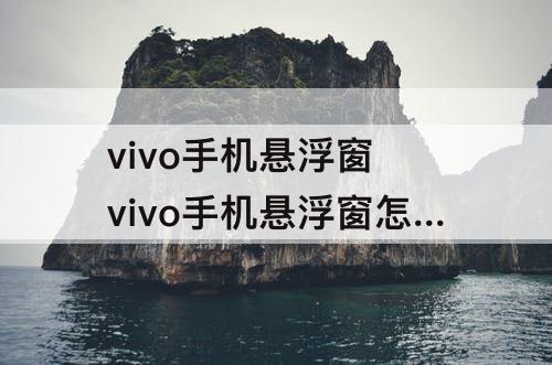 vivo手机悬浮窗 vivo手机悬浮窗怎么设置返回