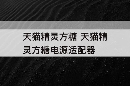 天猫精灵方糖 天猫精灵方糖电源适配器