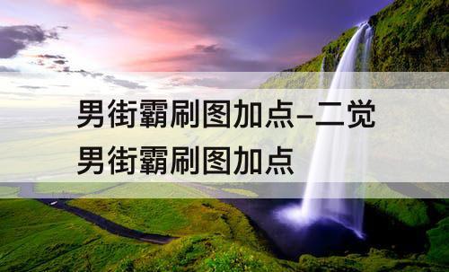 男街霸刷图加点-二觉男街霸刷图加点