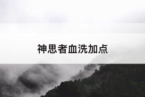 神思者血洗加点