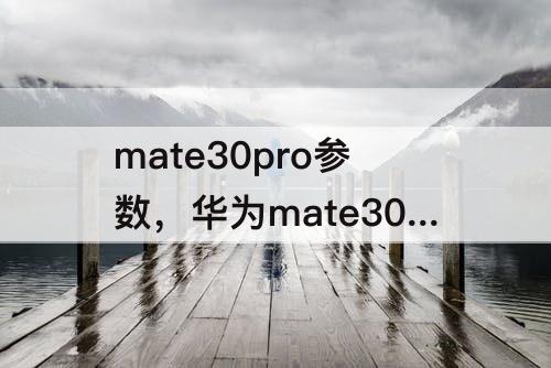 华为mate30pro参数及报价攻略