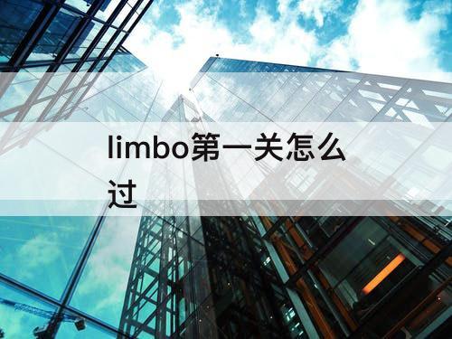 limbo第一关怎么过