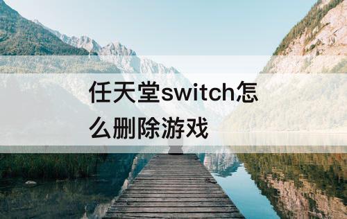 任天堂switch怎么删除游戏