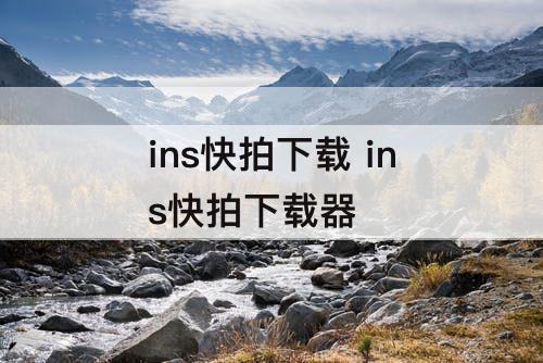 ins快拍下载 ins快拍下载器