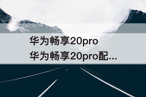 华为畅享20pro  华为畅享20pro配置参数详情