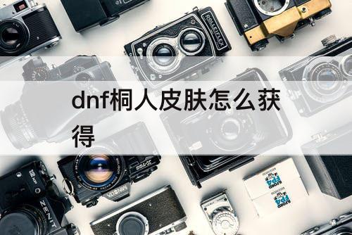 dnf桐人皮肤怎么获得