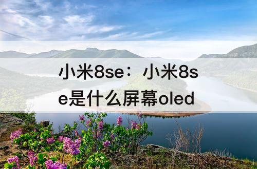 小米8se：小米8se是什么屏幕oled