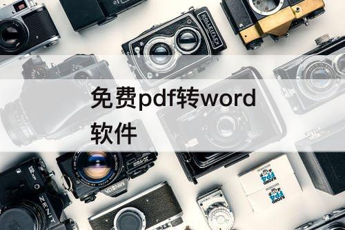 免费pdf转word软件