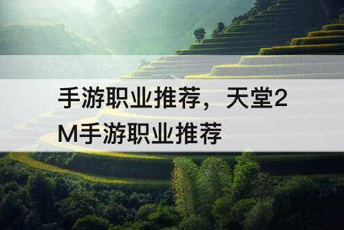 手游职业推荐，天堂2M手游职业推荐