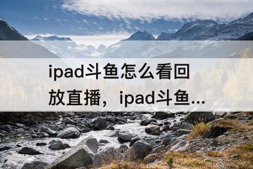 ipad斗鱼怎么看回放直播，ipad斗鱼怎么看回放直播列表