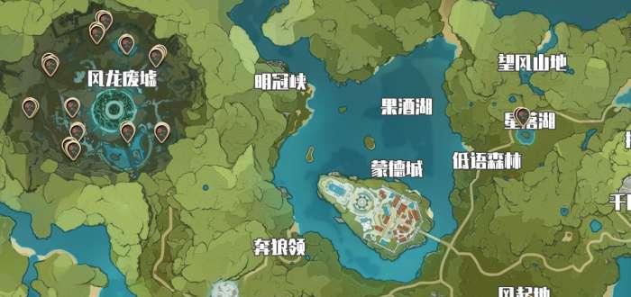 《原神》飘浮灵素材收集路线分享（轻松收集五彩斑斓的灵体素材，游走于蒙德世界各地）