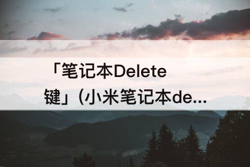 「笔记本Delete键」(小米笔记本delete键没反应)