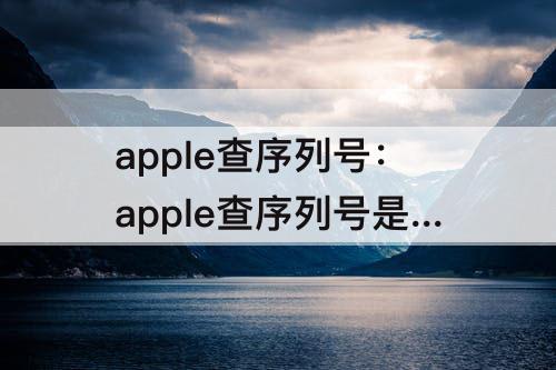 apple查序列号：apple查序列号是否是国行