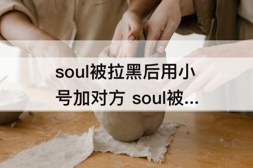 soul被拉黑后用小号加对方 soul被拉黑后用小号加对方找不到对方