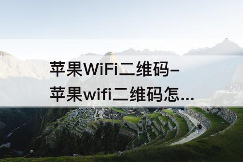 苹果WiFi二维码-苹果wifi二维码怎么打开