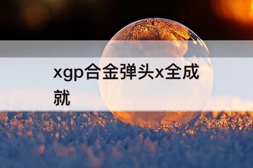 xgp合金弹头x全成就