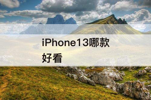 iPhone13哪款好看