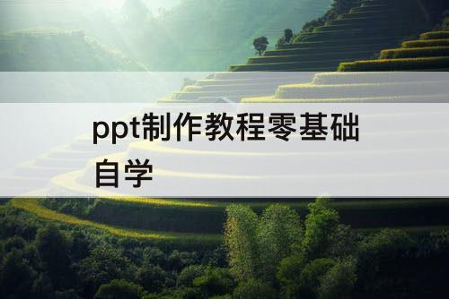 ppt制作教程零基础自学