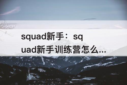 squad新手：squad新手训练营怎么过不了