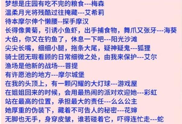 《摩尔庄园》灯谜答案大全2024最新