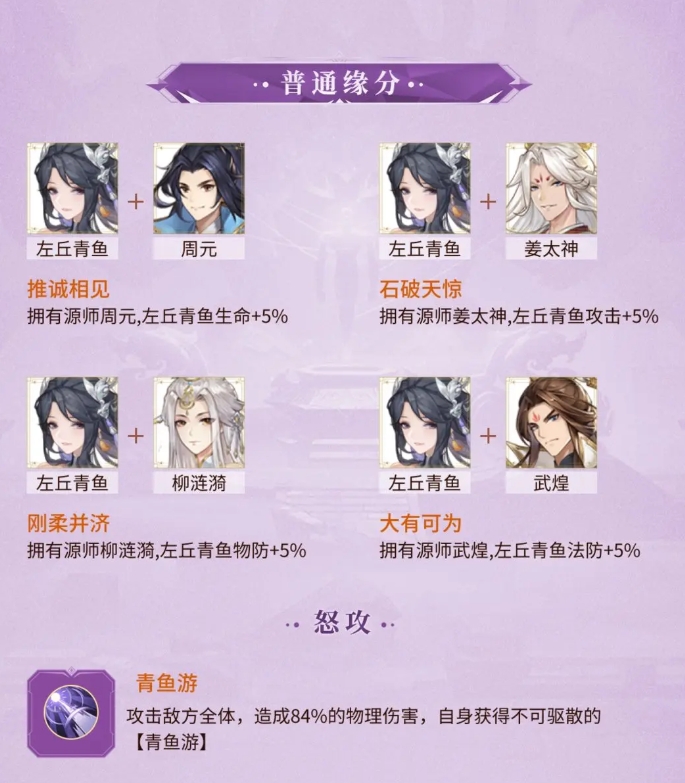 《元尊》左丘青鱼技能介绍一览