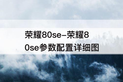 荣耀80se-荣耀80se参数配置详细图