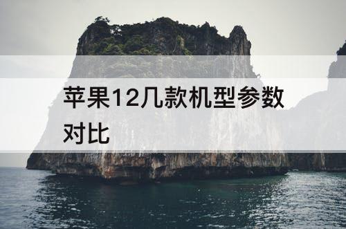 苹果12几款机型参数对比