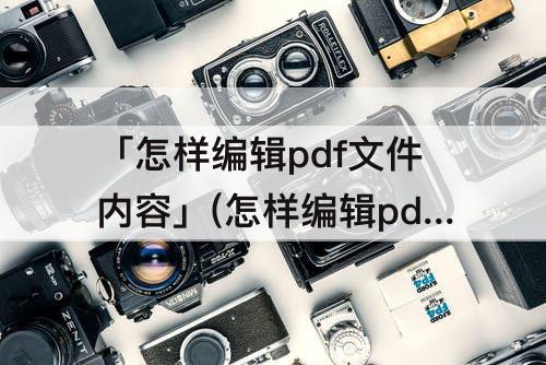 「怎样编辑pdf文件内容」(怎样编辑pdf文件内容不用会员)