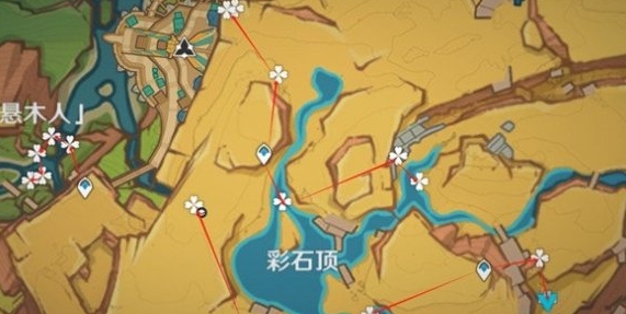 《原神》青蜜莓采集路线图一览